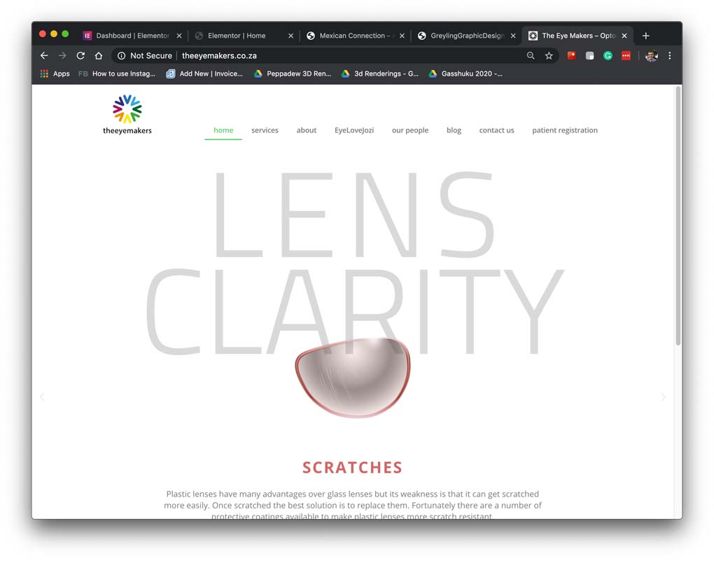 theeyemakers website